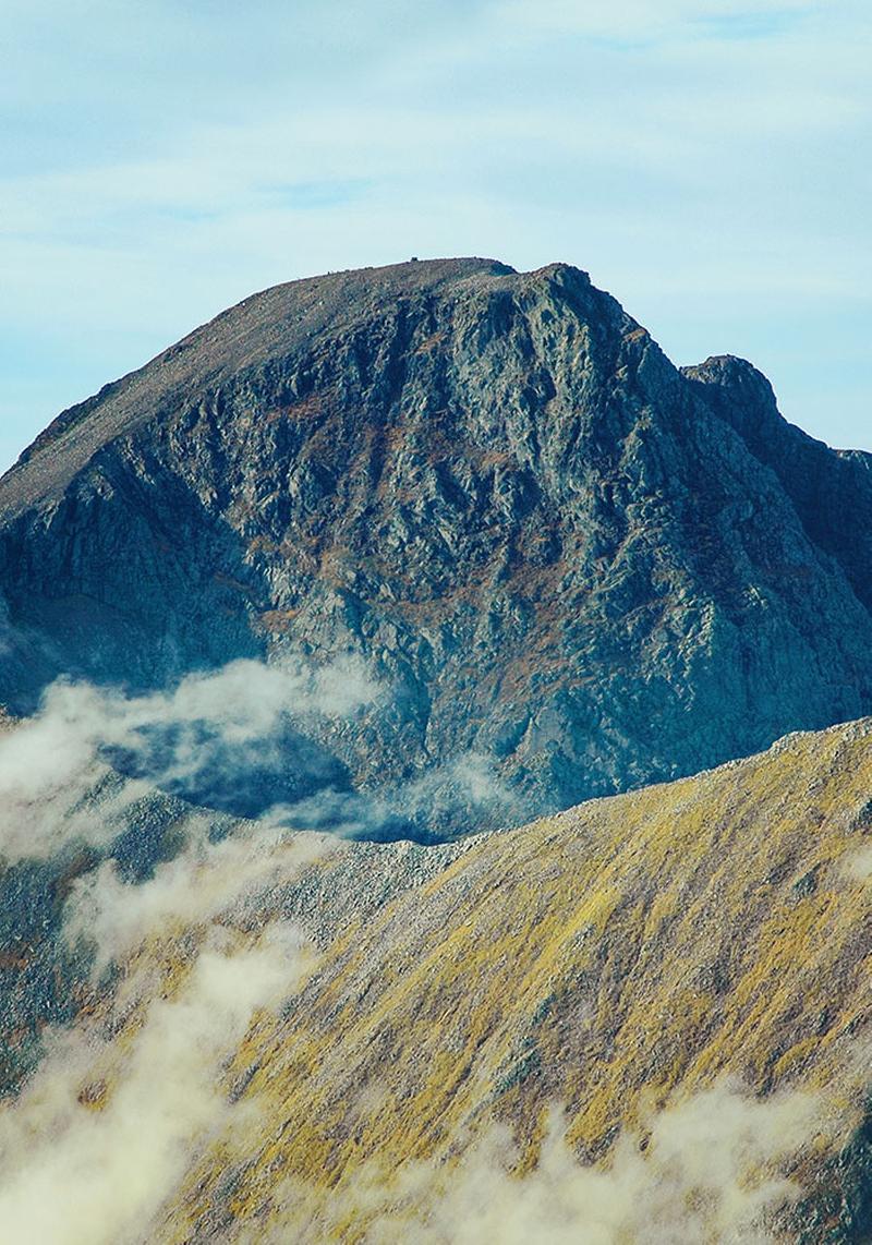 The top of Ben Nevis, Scotland