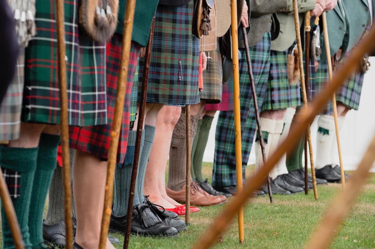 Clan leaders at Ballater Highland Games