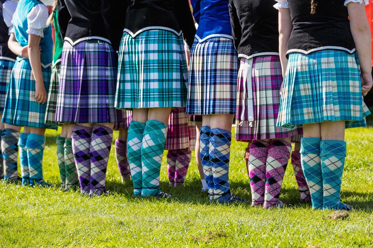 Highland dancers at North Berwick Highland Games