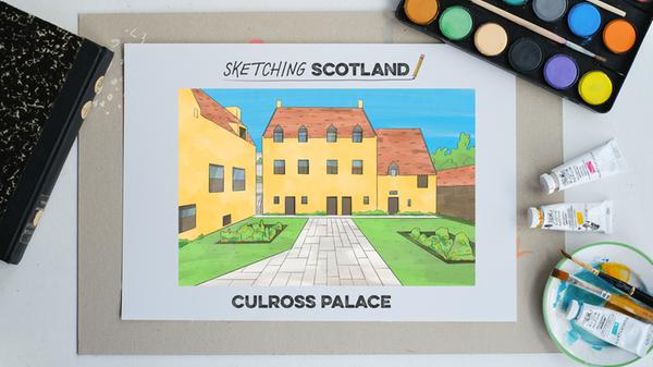 Culross Palace - Sketching Scotland