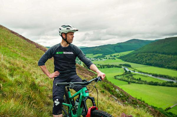 Andy Barlow, owner of Dirt School Mountain Bike Coaching based in the Scottish Borders 