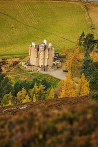 Il Castello di Braemar nel Cairngorms National Park visto dall’alto