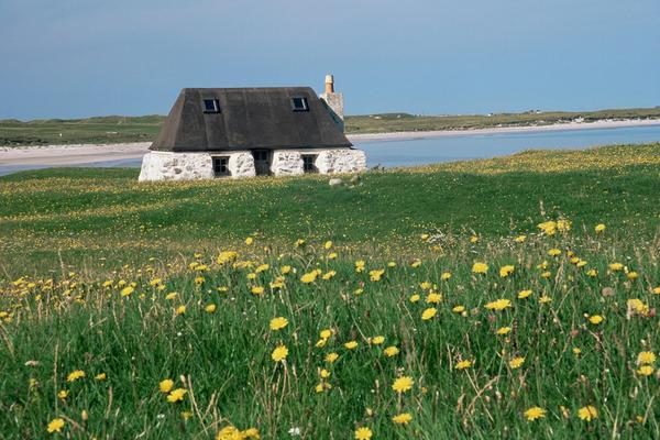 A traditional croft on the Isle of Tiree, Inner Hebrides