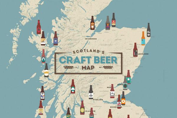 Image of Scotland's Craft Beer Map
